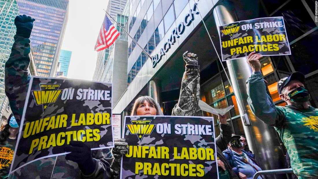 Striking Alabama mine workers bring protest to New York City