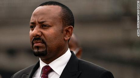 تصویر نخست وزیر اتیوپی ابی احمد در آدیس آبابا در 13 ژوئن.