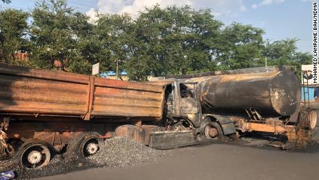 A fuel tanker exploded in a suburb of Sierra Leone&#39;s capital Freetown.