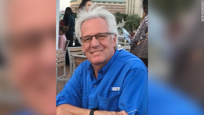 Steven Johnson, 66, was expecting to get an infection cut out of his hip flesh and bone at Blake Medical Center in Bradenton, Florida, in November 2020. His wife, Cindy Johnson, says he had tested negative for covid-19 two days before he was admitted. After 13 days in the hospital, he tested positive, Cindy says. (Cindy Johnson)