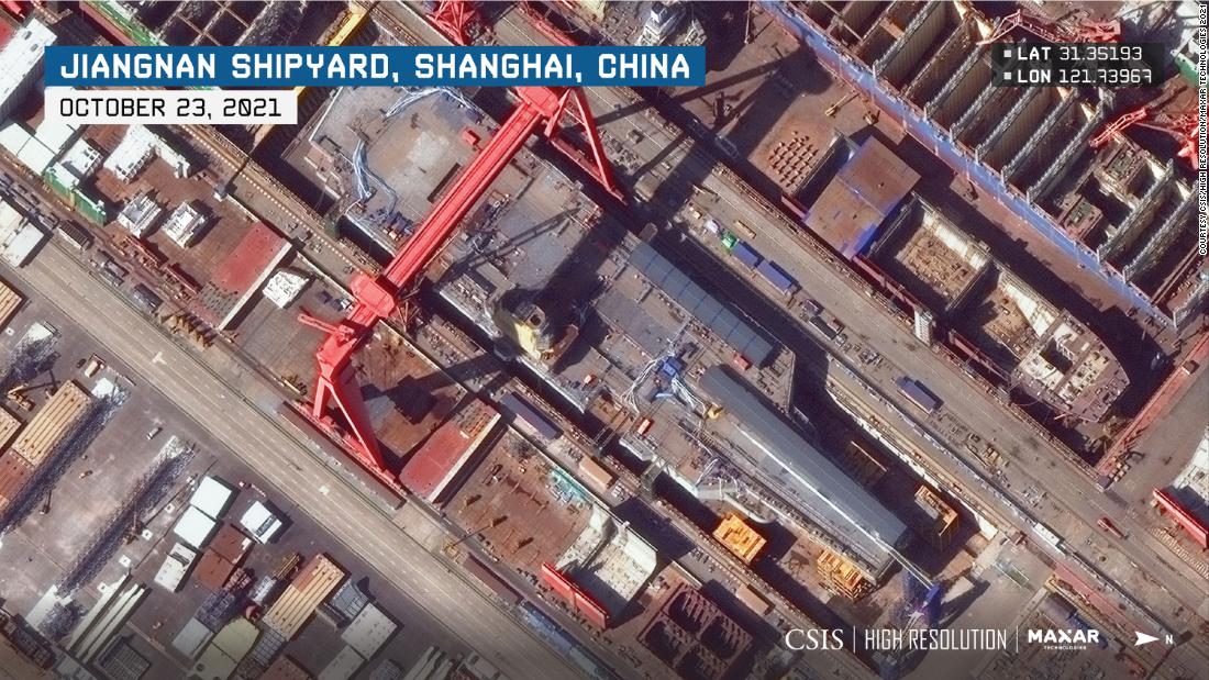 China's new high-tech aircraft carrier could launch in early 2022, satellite imagery analysis shows