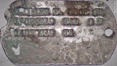 Pvt. Pete Cook&#39;s dog tag