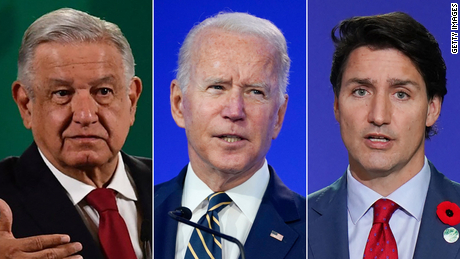 Biden welcomes Trudeau and López Obrador to the White House in revival of US-Mexico-Canada summit