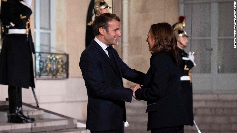 Harris says she did not discuss submarine deal with Macron during Paris meeting