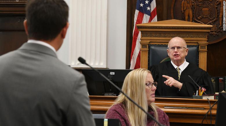 Assistant District Attorney Thomas Binger is admonished by Circuit Court Judge Bruce Schroeder during Kyle Rittenhouse&#39;s trial on Wednesday, November 10, 2021. 