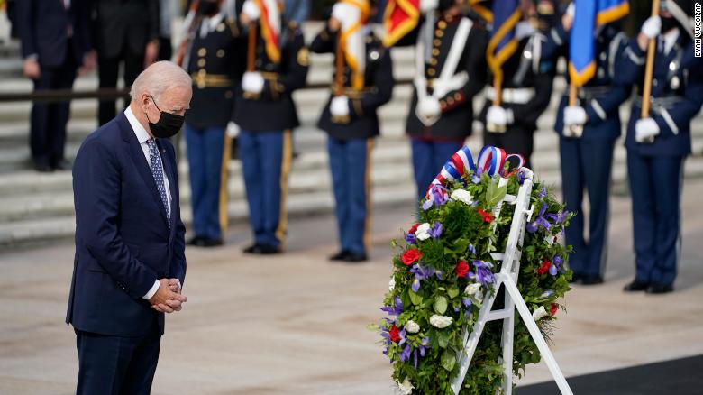 ‘You are the very spine of America’: Biden honors those who served on Veterans Day in Arlington