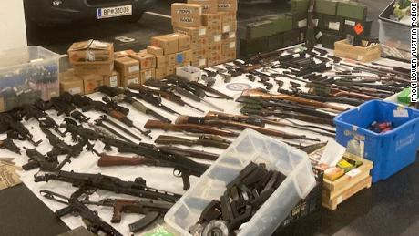 What an amazing ammunition dump discovered in a suspected neo-Nazi house about far-right extremism in Europe