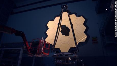 We have some of the most beautiful B-roll footage you&#39;ve ever seen! Shown here, the James Webb Space Telescope primary mirror illuminated in a dark cleanroom.
 
https://www.flickr.com/photos/nasawebbtelescope/30999320066/in/album-72157629134274763/