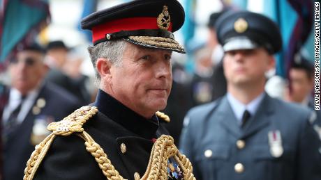 General Nick Carter arrives at a service in Westminster Abbey, London, to mark the 100th anniversary of the Royal Air Force.