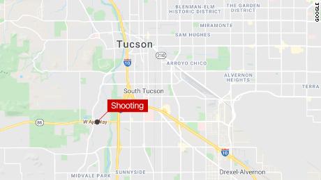 Scene of the shooting in Tuscon, Arizona.