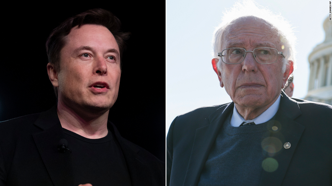 'I keep forgetting you're still alive:' Elon Musk trolls Bernie Sanders on Twitter