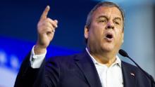 Former New Jersey Gov. Chris Christie speaks during the Republican Jewish Coalition&#39;s annual leadership meeting at The Venetian hotel-casino on Saturday, Nov. 6, 2021, in Las Vegas. (Ellen Schmidt/Las Vegas Review-Journal via AP)