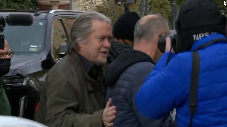 Steve Bannon turns himself in following indictment