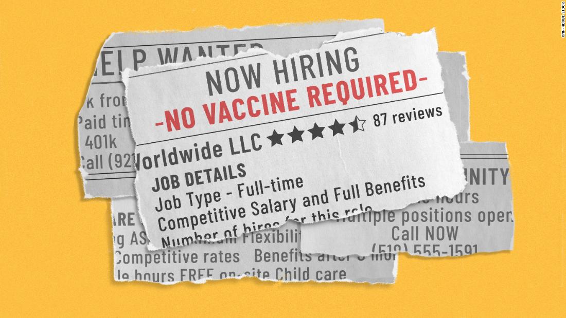'No vaccine required' is the latest tactic to attract workers