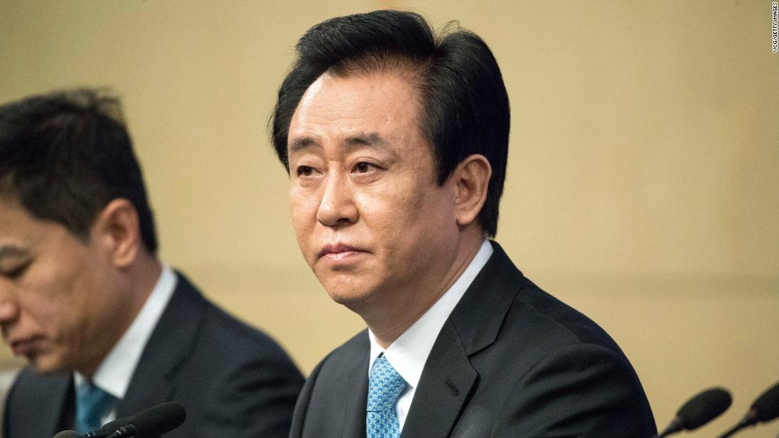 Evergrande chairman has sold $1.1 billion worth of his personal assets to prop up the company, Chinese state media reports