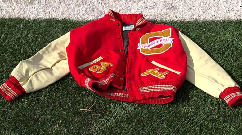 He ordered a letterman jacket in high school but couldn’t afford to pick it up. His brother just found it at a thrift shop 28 years later
