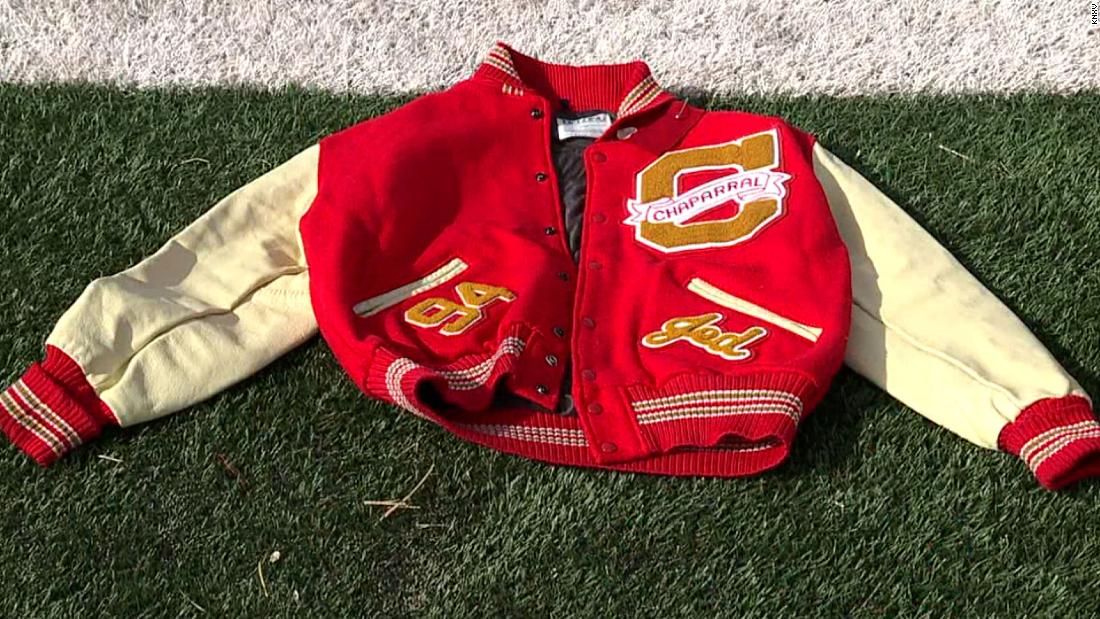 He ordered a letterman jacket in high school but couldn't afford to pick it up. His brother just found it at a thrift shop 28 years later