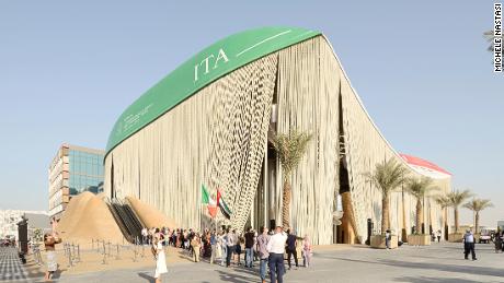 Italy&#39;s Pavilion at Expo Dubai 2020 opens to the public as an experiment into reconfigurable architecture and circularity. It features three boat hulls as the structure&#39;s roof; a multimedia facade made with two million recycled plastic bottles; and a natural climate mitigation system that substitutes for air conditioning. The pavilion was designed by CRA-Carlo Ratti Associati and Italo Rota Building Office, with Matteo Gatto and F&amp;M Ingegneria.