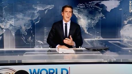 David Muir hosted the International Press Freedom Awards ceremony Thursday night.