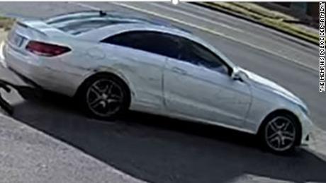The photo of the alleged suspects&#39; car released by the Memphis Police Department.