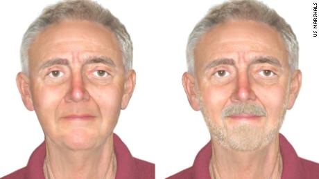 Age progression images provided by the US Marshals Service.