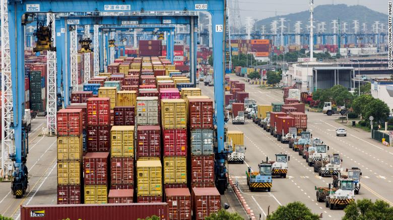 Ningbo-Zhoushan Port as seen in August. Experts worry that a lack of shipping data out of China could strain the global supply chain.