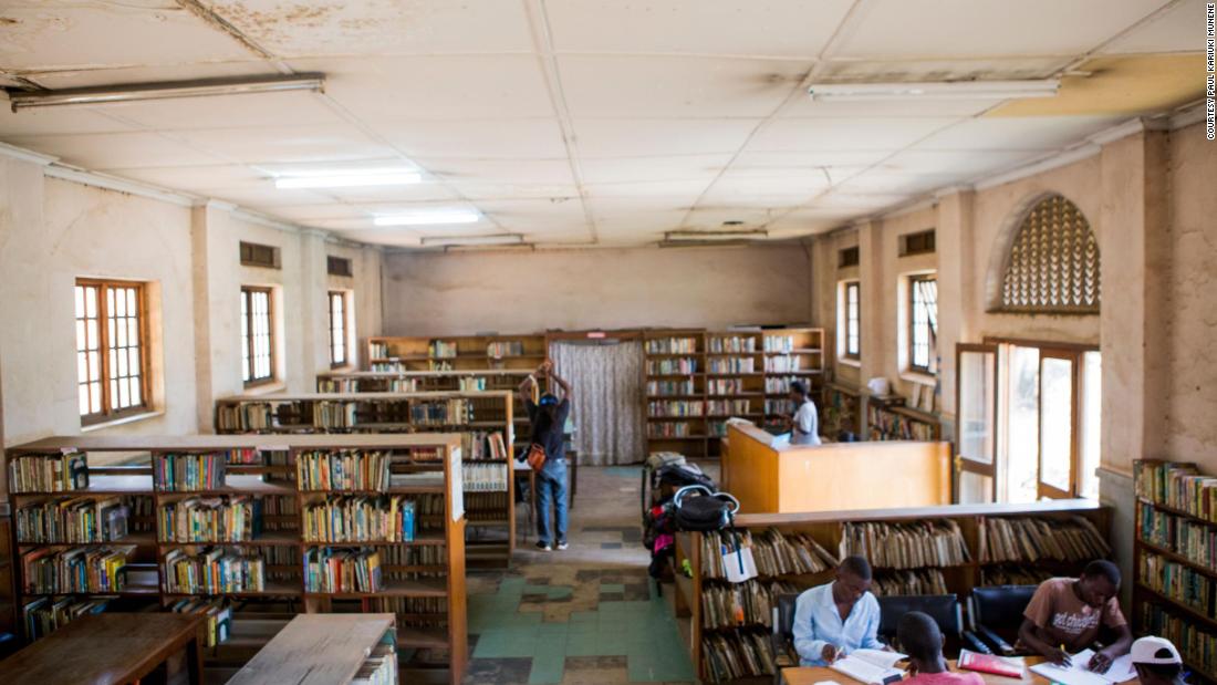 The Kaloleni Library, pictured here in 2018 before renovation, is one of the busiest in the city. Across all three libraries, about 300 people use the spaces to work or study every day. But with asbestos, old furniture and broken floorboards, the team at Book Bunk had their work cut out for them. 