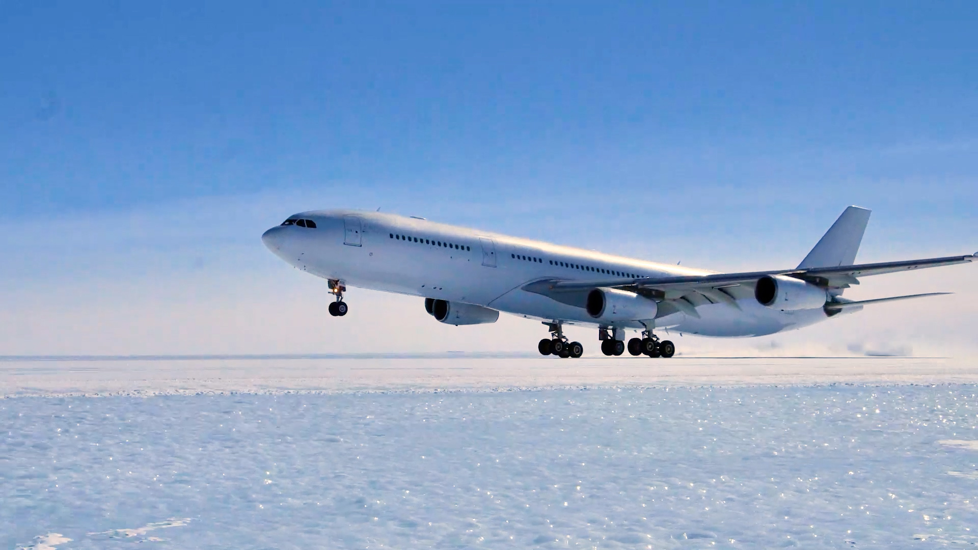Watch Airbus A340 land in Antarctica for the first time - CNN Video