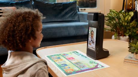 Amazon Glow lets kids interact with family members and friends from afar via puzzles, holograms and other activities in real time