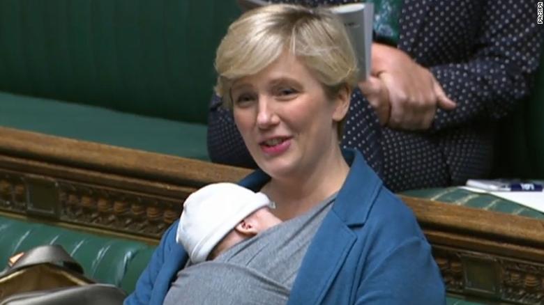 UK lawmaker reprimanded for bringing her baby to work