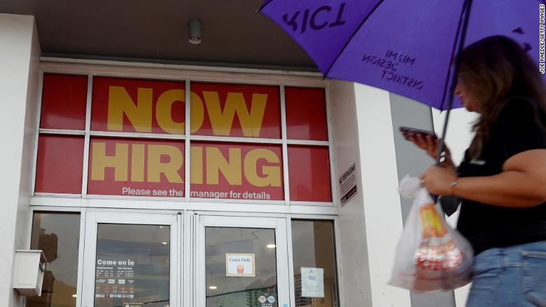 Weekly jobless claims fall below pre-pandemic levels