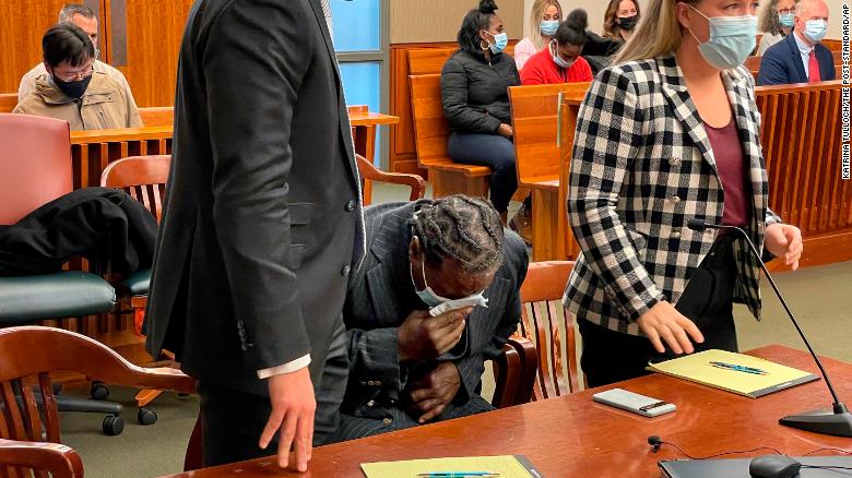 Anthony Broadwater broke down crying after a judge exonerated him of a decades-old rape conviction.