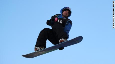 Grilc competes at the LG Snowboard FIS World Cup in London, 2010.