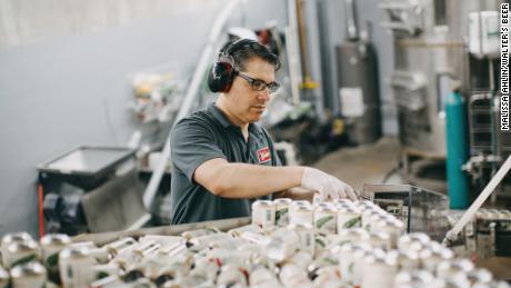 Walter Brewing Co., of Pueblo, Colorado, packs his beer in Ball Corp cans.  Co-owner Andy Sanchez said he was trying to determine how his brewery would be affected by a higher minimum purchase.
