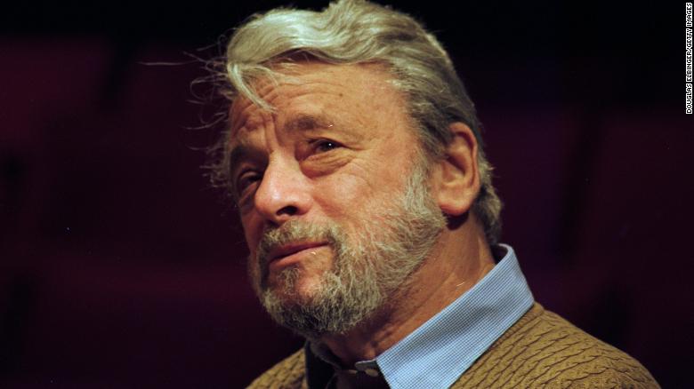 Stephen Sondheim onstage during an event at the Fairchild Theater, East Lansing, Michigan, February 12, 1997.