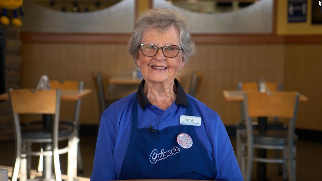 When a worker shortage closed her favorite restaurant's dining room, a retiree grabbed an apron to help