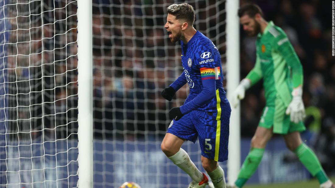 Redemption for Jorginho as Chelsea and Manchester United play out pulsating draw in Premier League