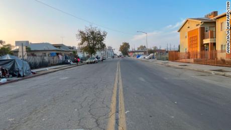 The streets of Fresno, just as in Los Angeles and other cities, have people living on them, some driven to homelessness by meth use.