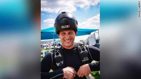 Speed skydiver Kyle Lobpries compares the experience to Star Wars&#39; jumping into hyperspace.