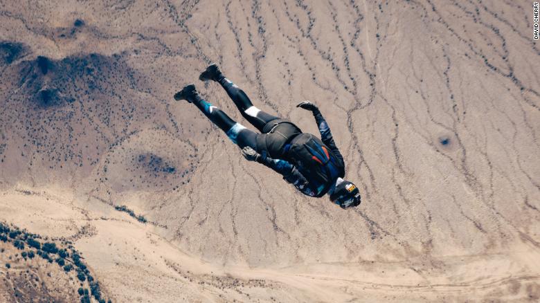 Speed skydiving: Rocketing 300mph through the skies with nothing but a parachute