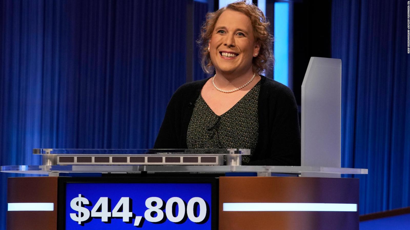 Amy Schneider is first trans contestant to qualify for 'Jeopardy