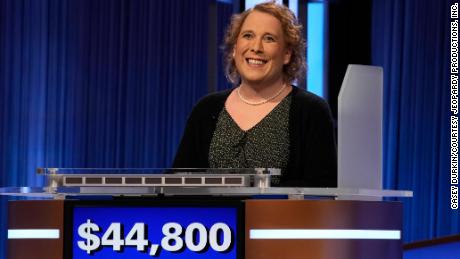 Amy Schneider is the first trans contestant to qualify for 'Jeopardy!'  Champions Tournament