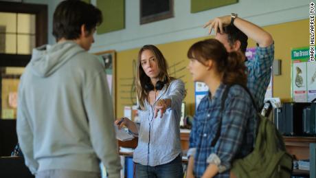 Siân Heder (center) worked closely with deaf collaborators before, during and after filming &quot;CODA.&quot;