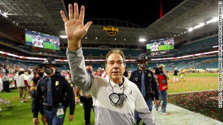 Nick Saban has won six national titles in Alabama since taking the helm in 2007.