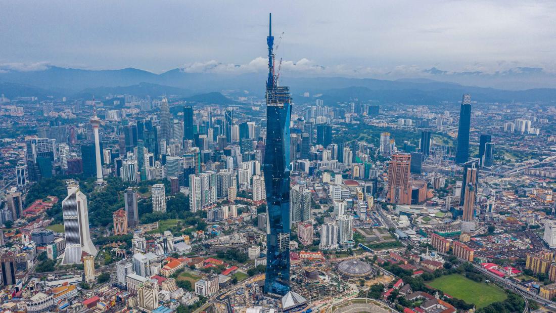 World's second tallest building tops out in Malaysia