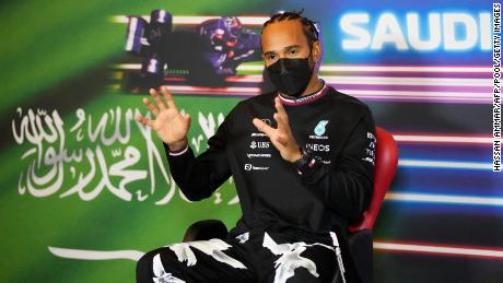 Lewis Hamilton said he is &quot;not comfortable&quot; racing in Saudi Arabia at a press conference. 