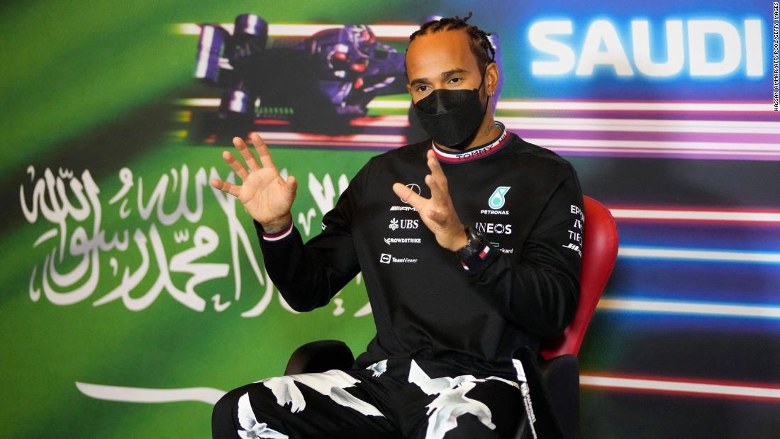 Lewis Hamilton says he's 'not comfortable' racing in Saudi Arabia