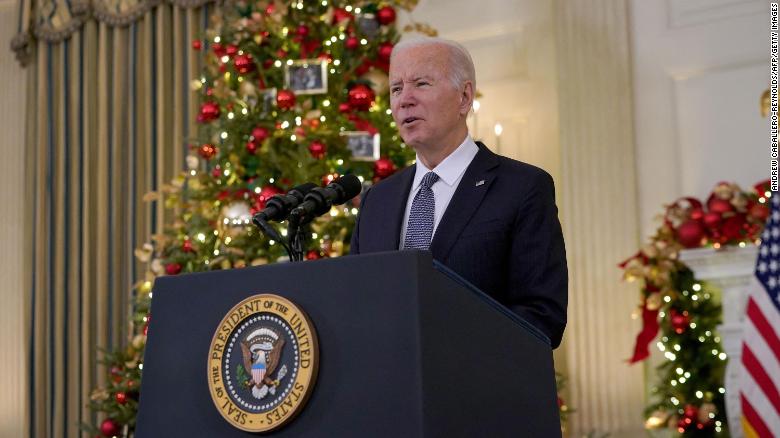 A gravelly voiced Biden says he has a cold