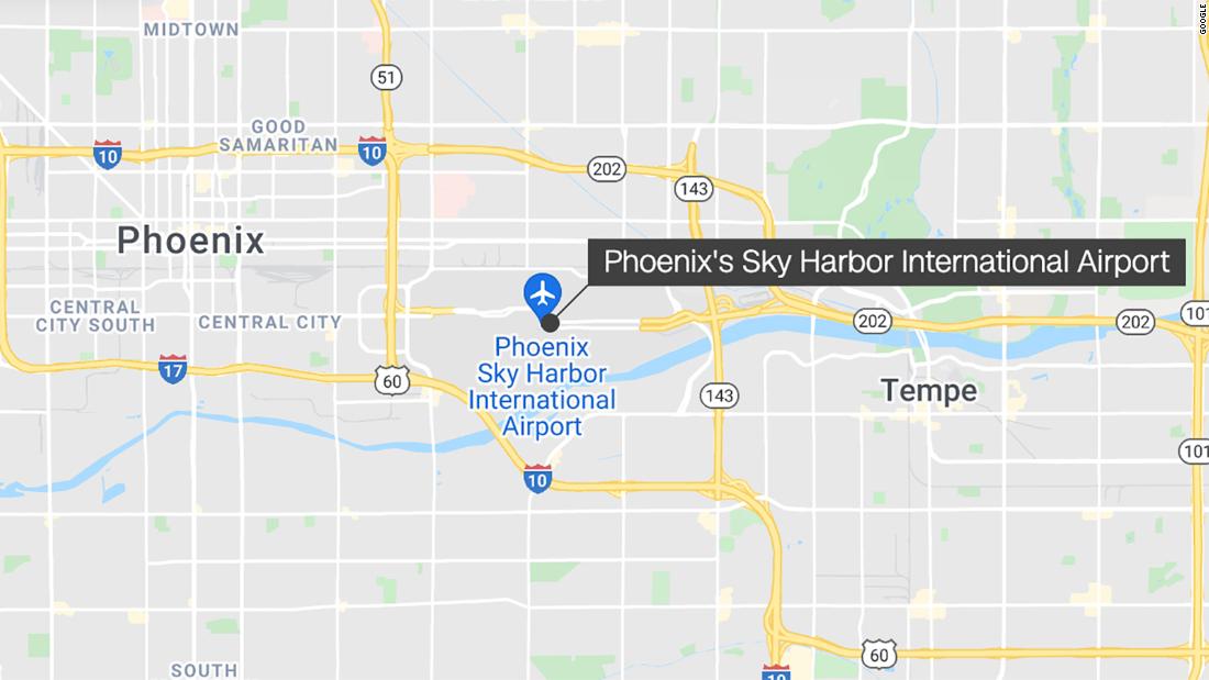 A man jumped out of taxiing airplane at Phoenix’s Sky Harbor International Airport