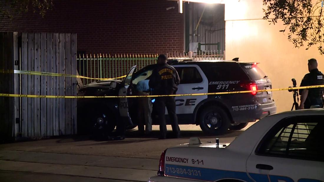 A pedestrian was killed during a police pursuit of robbery suspects in Houston, officials say